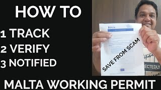 HOW TO CHECK AND TRACK MALTA WORK PERMIT VERY EASY TO CHECK MALTA WORK PERMIT [upl. by Dragoon]