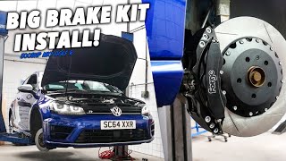 EPIC Big Brake Kit Installed On My 500BHP MK7 Golf R [upl. by Arratahs602]