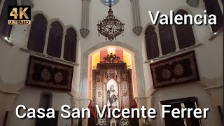 Casa natal de San Vicente Ferrer Valencia I Walking Tour Spain 4K I valència sanvicenteferrer [upl. by Ateerys]