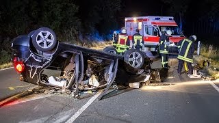 Bromskirchen Vier Verletzte bei Zusammenstoß auf B 236 [upl. by Sharai]