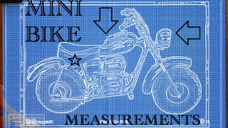 Mini bike frame measurements for plans blueprints [upl. by Relyhcs]