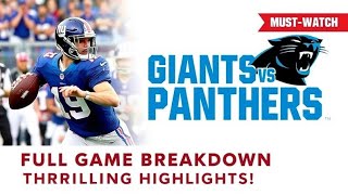 Giants vs Panthers Full Game Breakdown  Thrilling Highlights amp Key Moments [upl. by Chui527]