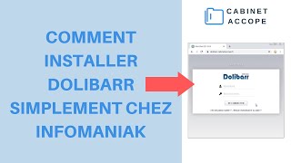 DOLIBARR chez INFOMANIAK  Comment lINSTALLER en quelques clics 2020  France [upl. by Johnson]