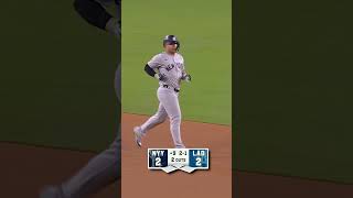 Fan interference at the World Series 😳 mlb baseball Dodgers yankees [upl. by Ognimod]