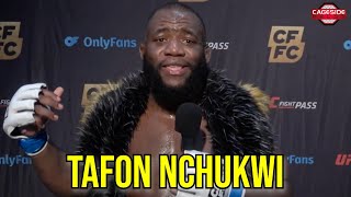 Tafon Nchukwi CFFC 134 PostFight Interview [upl. by Nyleahs]