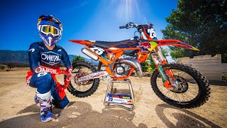 Marvin Musquin  KTM 125 TwoStroke WIDE OPEN [upl. by Anaer]