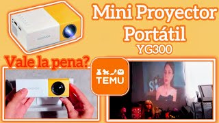 Mini Proyector Portatil YG300 de TEMU [upl. by Aihsiek220]