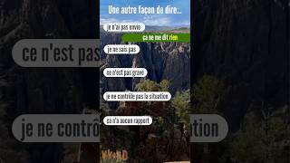 5 expressions avec quot RIEN quot Vocabulaire en français facile learnfrench [upl. by Aneeg]