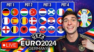 EURO 2024 DRAW LIVE REACTION [upl. by Hewet63]