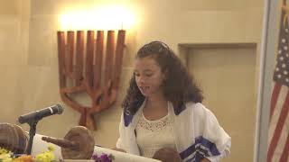 Liora C Ragozin Bat Mitzvah  Torah Chanting [upl. by Semreh]