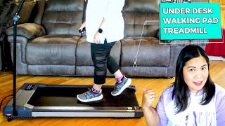 WELLFIT Under Desk Walking Pad Treadmill Unboxing and Review  Amazon [upl. by Seaman]