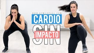 CARDIO BAJO IMPACTO PARA ADELGAZAR  Ejercicios sin saltos [upl. by Yesoj]