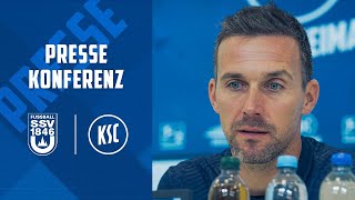 LIVE Pressekonferenz vor SSV Ulm  KSC [upl. by Jarred]