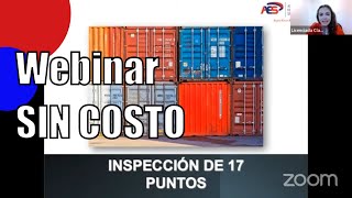 INSPECCIÓN DE CONTENEDOR DE 17 PUNTOS  WEBINAR AES [upl. by Ralaigh579]