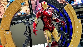 ZD Toys Iron Man SuitUp Gantry with Iron Man mark 6 110 scale Marvel [upl. by Olnek]