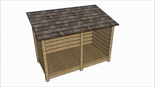 Firewood Shed Plans [upl. by Neraa715]