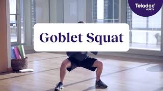 Goblet squat  Teladoc Health [upl. by Allicerp]