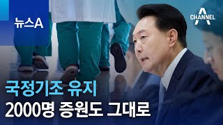 국정기조 유지…의대 정원 2000명 증원도 그대로  뉴스A [upl. by Ecinert]