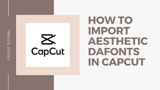 𑁍 How to import dafont on CapCut  iosandroid  tutorial   rnndn [upl. by Hands]