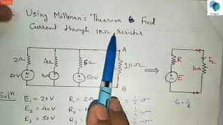 Millmans Theorem problems  numericals [upl. by Abihsot]