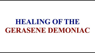 the healing of the Gerasene demoniac  Luke 8 26  39  Luke 8 26  39 NRSV [upl. by Daniyal]