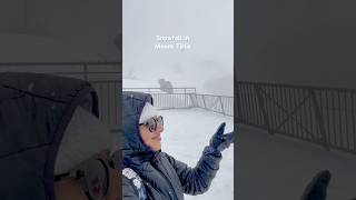 Snowfall in Mount Titlis Switzerland 🇨🇭 switzerland snowfall [upl. by Assyn]