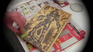 How is Made Predator Art on Wood by Engravers Dungeon [upl. by Eciuqram]