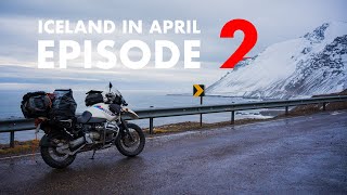 ICELAND IN APRIL  EP2  Motorcycle touring [upl. by Jenness]