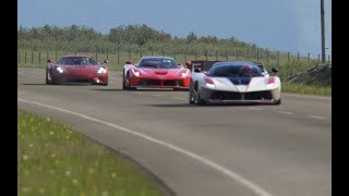 Koenigsegg Regerea vs Ferrari LaFerrari vs Ferrari FXXK at Highlands [upl. by Fabien]