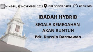 IBADAH ONSITE GKI BOGOR BARU  MINGGU 17 NOVEMBER 2024 [upl. by Srevart114]