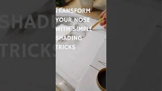 Transform Your Nose with Simple Shading Tricksshortsvideo charcoalshading charcoalpowder [upl. by Ellebana]