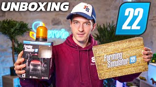 UNBOXING DU PACK COLLECTOR DE FARMING SIMULATOR 22 Test Gyrophare [upl. by Lerret]