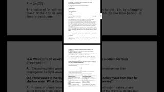 notes for harmonic motionphysics slo based questionsfbise [upl. by Dnalwor]