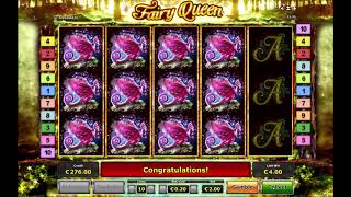 Fairy Queen slot bonus round ReTriggers  €2  Novomatic [upl. by Ellette]