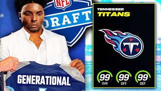 I DRAFTED A GENERATIONAL PLAYER With My 1 PICK  Titans Franchise Szn 3 [upl. by Atilahs202]