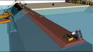 Breakwater Construction 3D animation included are Plant Method amp Sequence [upl. by Eamon692]