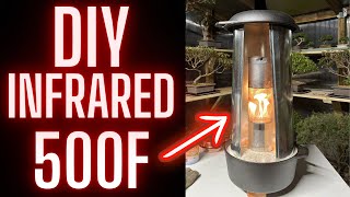 DIY INFRARED HEATER  No Electricity Needed For Greenhouse Heat [upl. by Ettennaej]