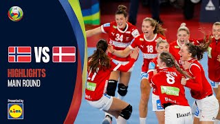 Denmark defeat Norway to get first place  Norway vs Denmark  Highlights  Womens EHF EURO 2022 [upl. by Inatsed]