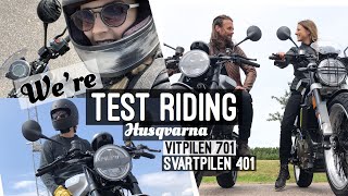 Test ride and review Husqvarna Svartpilen 401 and Vitpilen 701 [upl. by Halima]