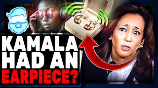 Kamala Harris BUSTED CHEATING At Debate Using Covert Earpiece Internet Convinced They Have Proof [upl. by Zeitler]