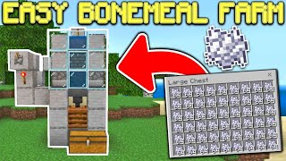 How To Make a Bonemeal Farm In Minecraft Bedrock 119 [upl. by Ordway]