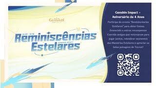 Web Evento Reminiscências Estelares  Genshin Impact [upl. by Lumbard]