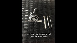 Removing Bmw Mercedes Benz High Security Lug NutBolt [upl. by Amadeo]