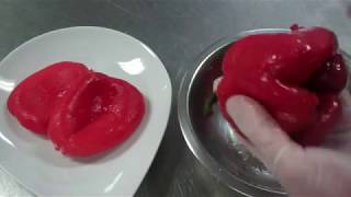 Kitchen HACKS 8 Skinning a pepper Magic [upl. by Checani]