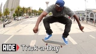 HowTo Skateboarding Fakie Heelflip with Jabari Pendleton [upl. by Akinal618]