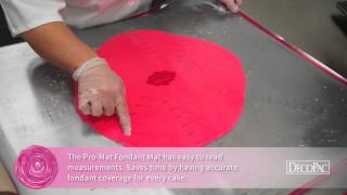 DecoTips Easy Fondant Rolling with the Pro Mat [upl. by February]