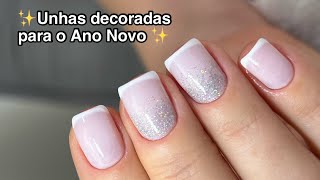 UNHAS DECORADAS PARA O ANO NOVO  FRANCESINHA SORRISO  DEGRADÊ EFEITO CASCATA ✨ [upl. by Lrac]