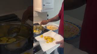 Frying plantains youtube facebook beingrocky [upl. by Saenihp]