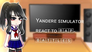 yandere simulator react to rapbattles [upl. by Verlee]