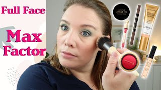 Full Face of Max Factor products  first impressions  full review of Miracle Second Skin Foundation [upl. by Rubina751]